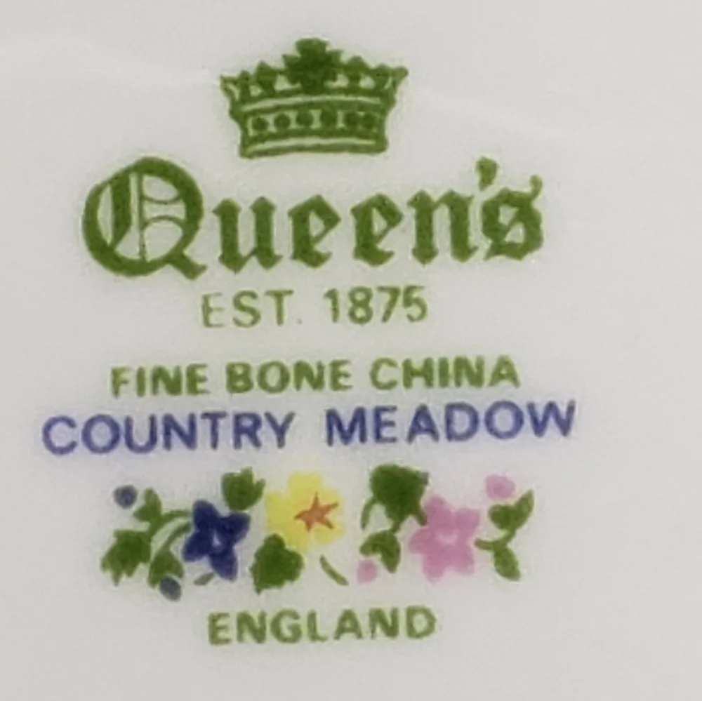 Queens snack plate & mug set, bone china. Made in England, EUC! - Picture 3 of 12